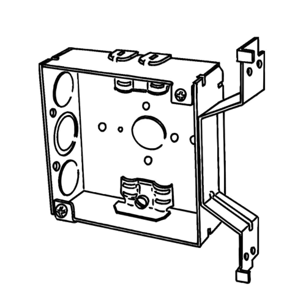 BOX 4 IN SQ 1-1/2 DEEP CL26 OFFSET BRCKT