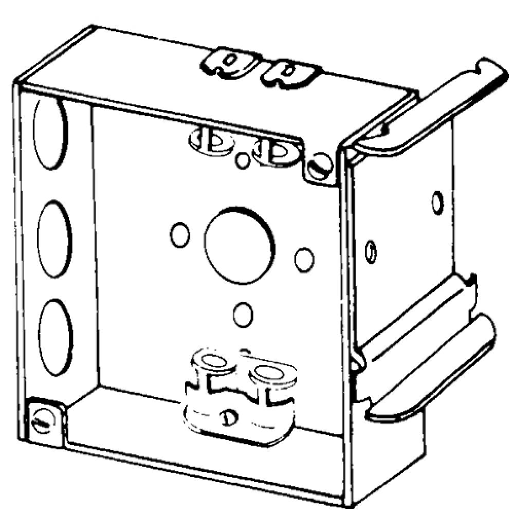 BX 4" SQ 1-12 DEEP  2-1/2 MTL STUD CL13