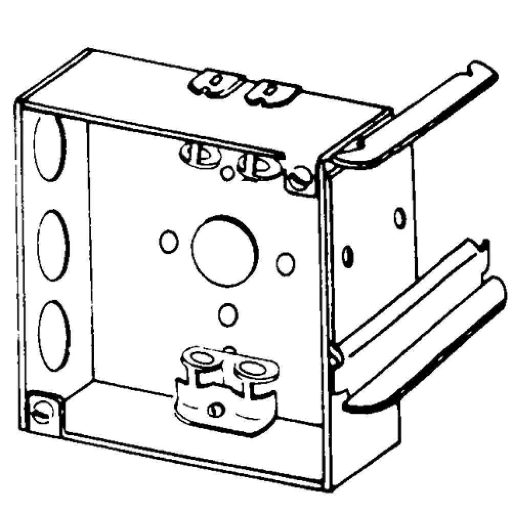 BX 4" SQ 1-1/2 DEEP 3-5/8 MTL STUD CL13