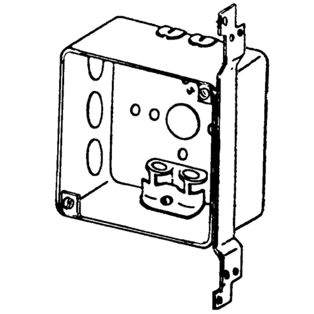 4 IN SQ 2-1/8 D ARMD-CBL CLAMP