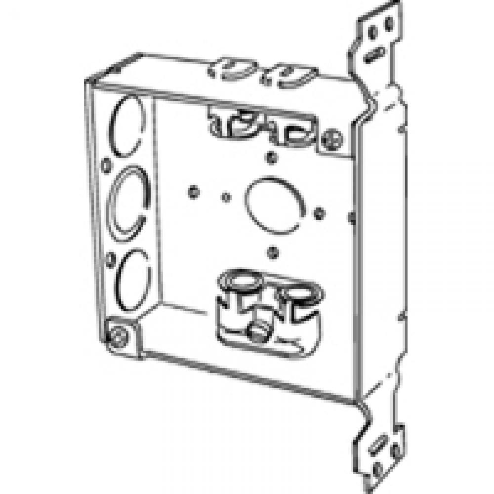 BOX 4 IN SQ 1-1/2D ARMD CBL VERT BRCKT