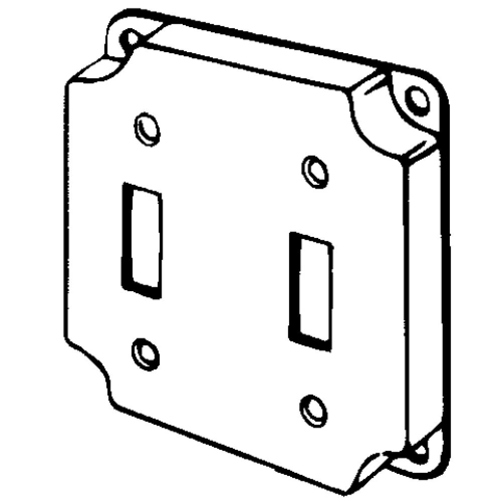 4 IN SQ CVR 2 TOGGLES