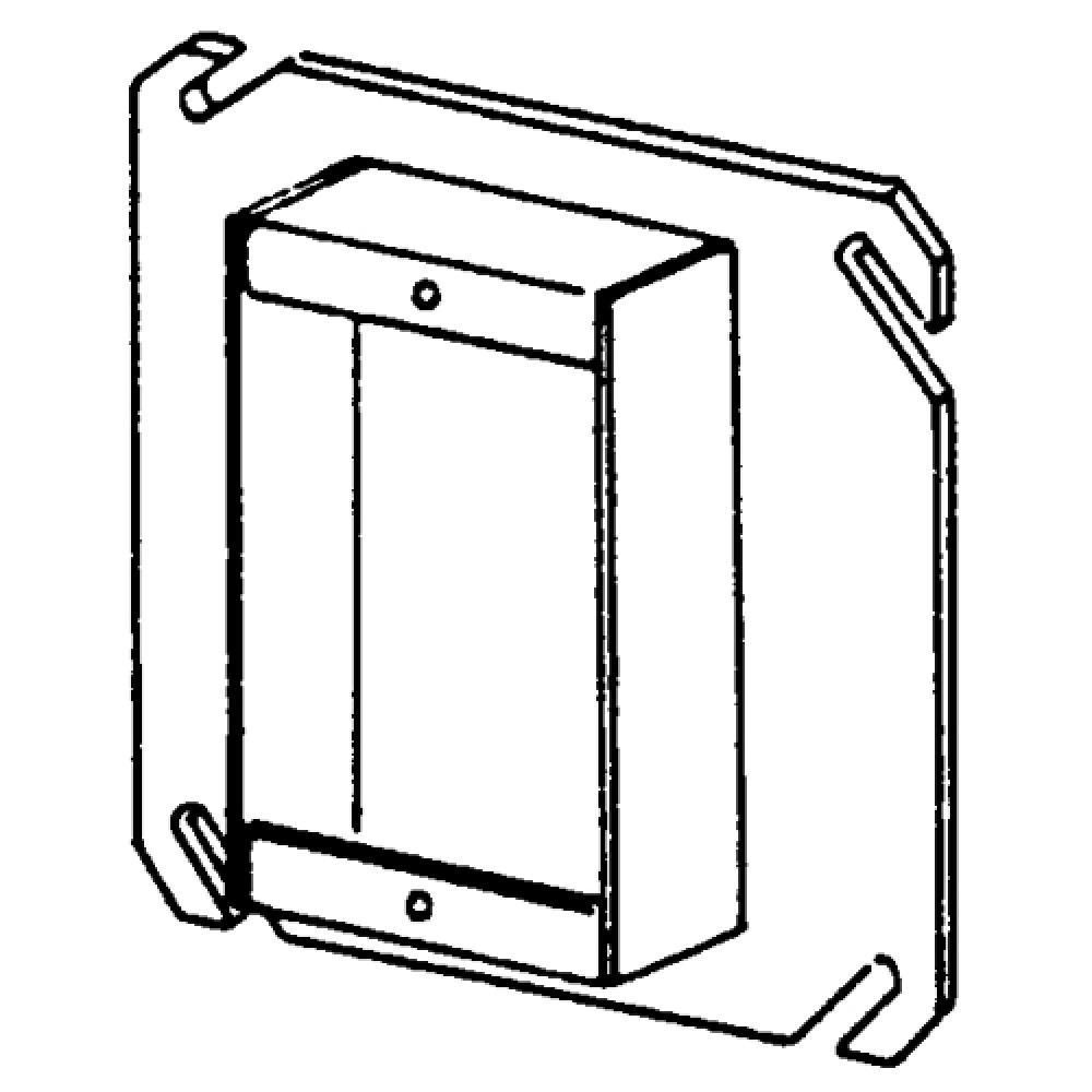 4 IN SQ CVR 1 IN RSD SGL DVC