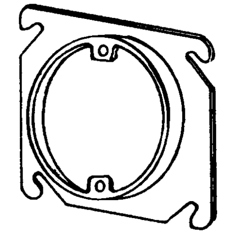 4 IN SQ 1/2 IN RSD SGL DVC CVR