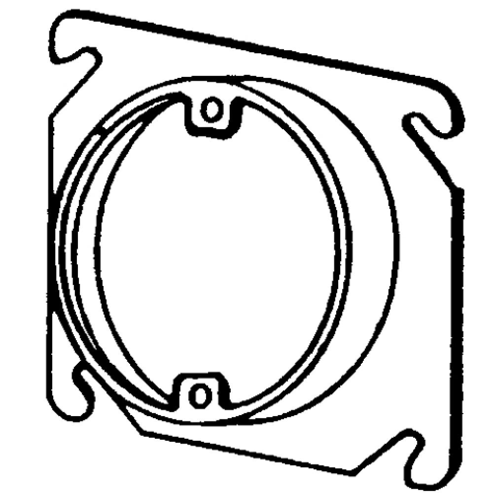 4 IN SQ 3/4 IN RSD SGL DVC CVR