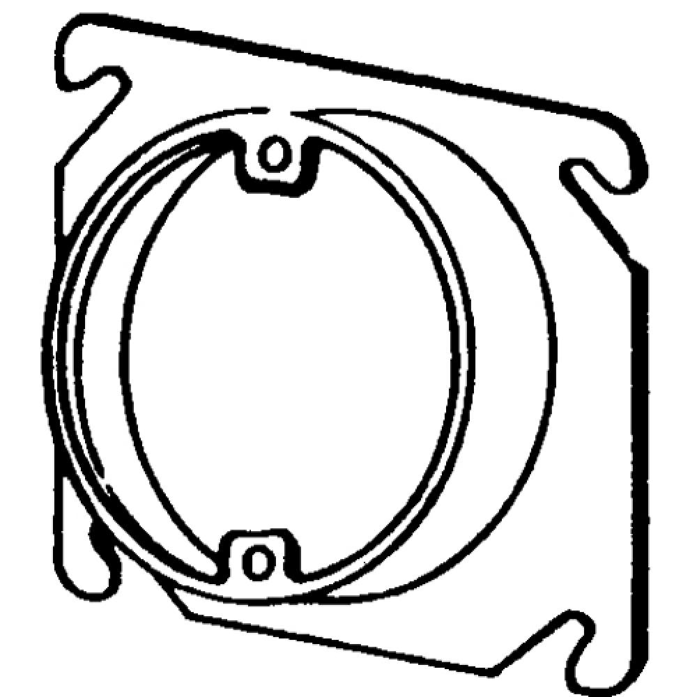 4 IN SQ 1 IN RSD SGL DVC CVR