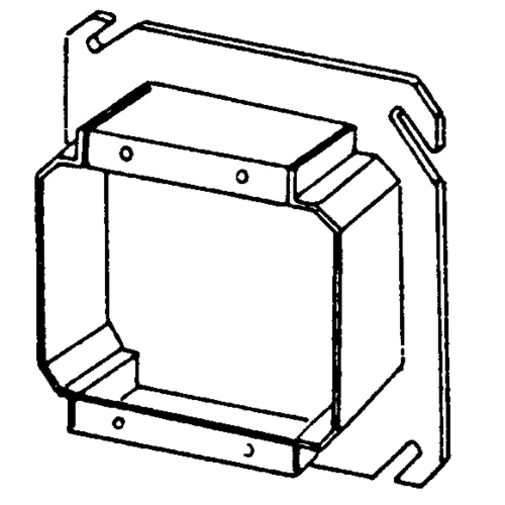 4 IN SQ CVR 1-1/2 IN RSD 2 DVC