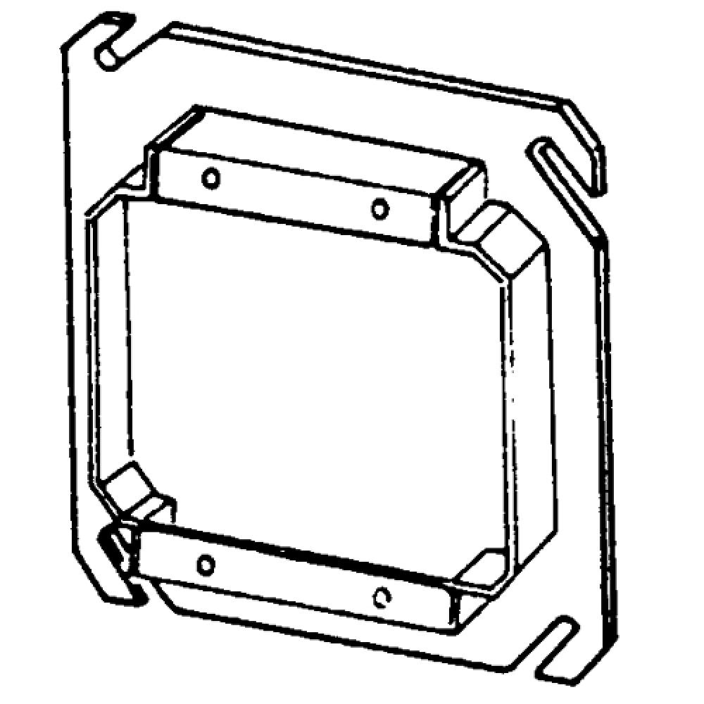 4 IN  SQ CVR 3/4 IN RSD 2 DVC