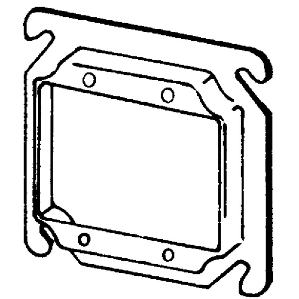 CVR 4 IN SQ 1/2 IN RSD 2 DEVICE