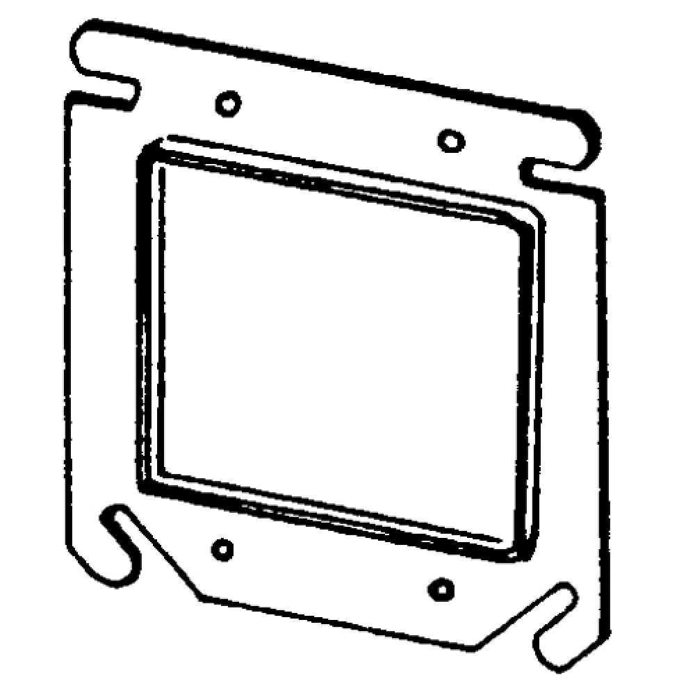 CVR 4 IN SQ 1/4 IN RSD 2 DEVICE 3.5 CAP