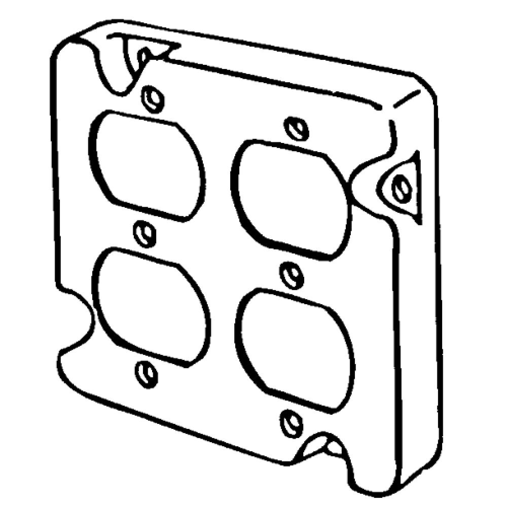 4-11/16 SQ CVR 2 DPLX RCPT NEC