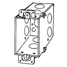 APPOZGCOMM 336 - BX SQ CNR SW 3X2X2-1/2 PLSTR EARS 3/4 KO