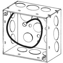 APPOZGCOMM 4SDSPLP - 4 IN SQ OUTL BOX W/GND WIRE