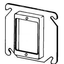 APPOZGCOMM 8468C - 4 IN SQ 5/8 IN RSD PLSTR RING