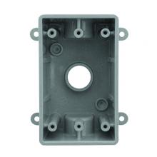 APPOZGCOMM WSM150GNM - 1G BOX 3 1/2 IN HUBS GREY PVC