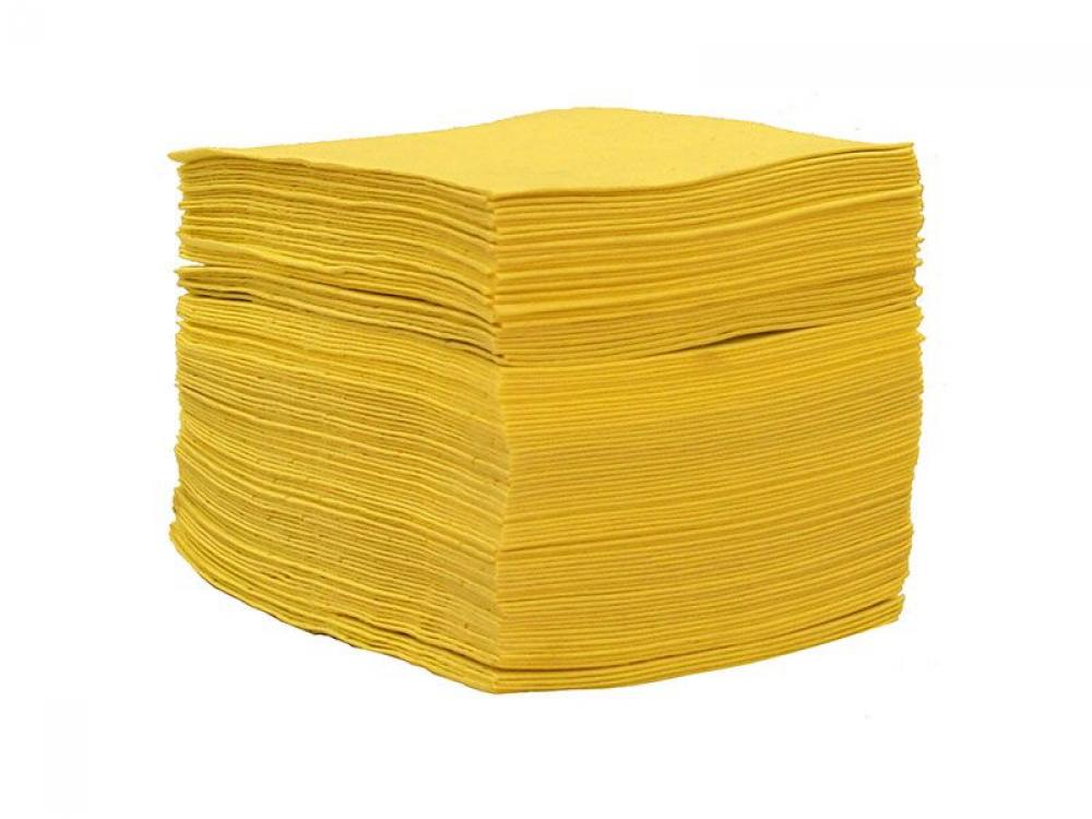 YELLOW HAZMAT BONDED PADS (HVY WT)