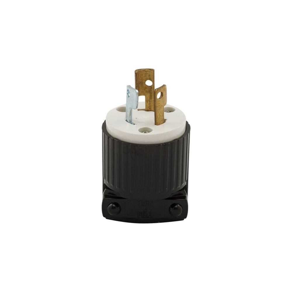 Plug 15A 277V 2P3W Lkg GY