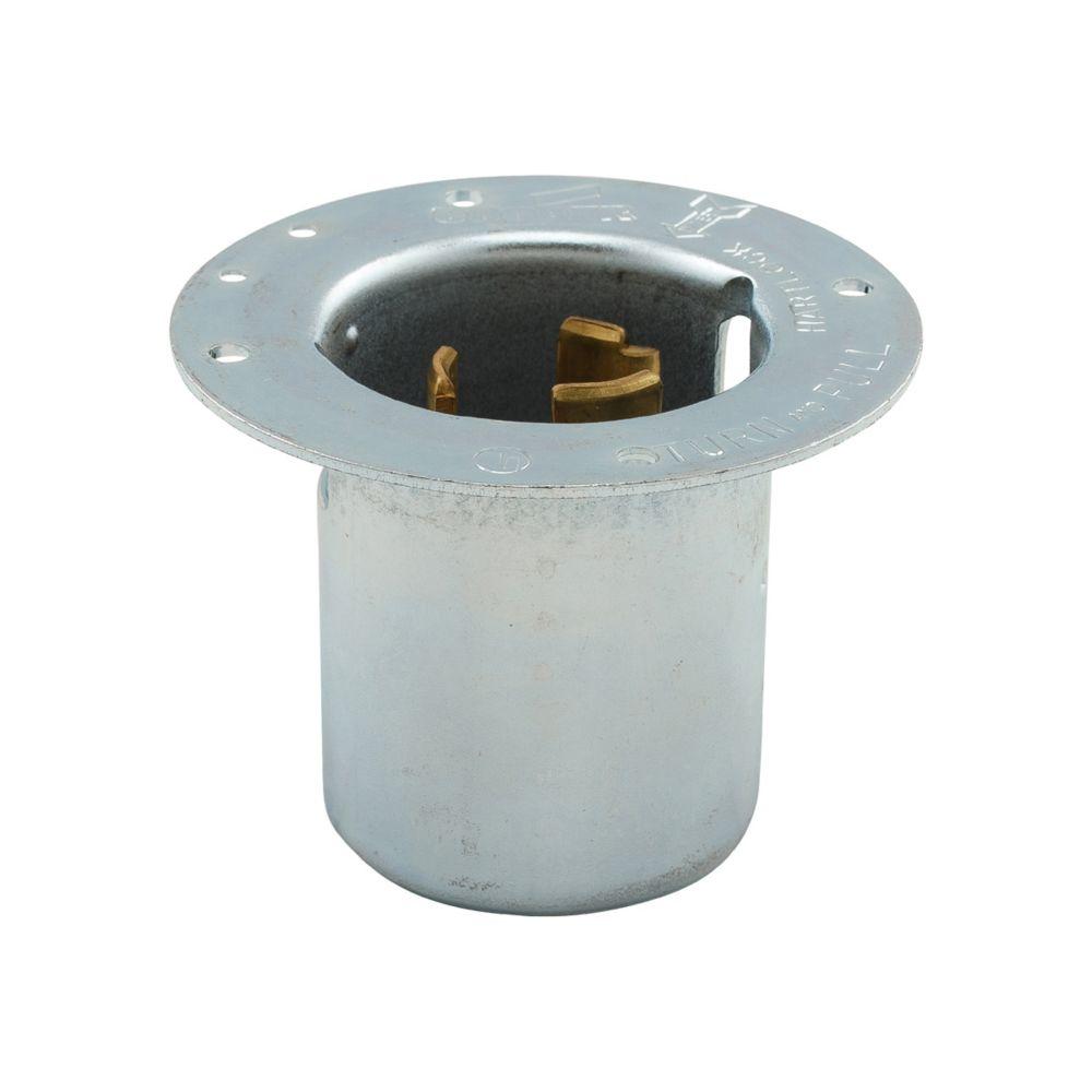 Flanged Inlet 50A 125V 2P3W H/L