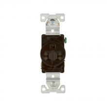 Eaton Wiring Devices 5661B - Recp Sgl 15A250V 2P3W Brass Strap B&S BR