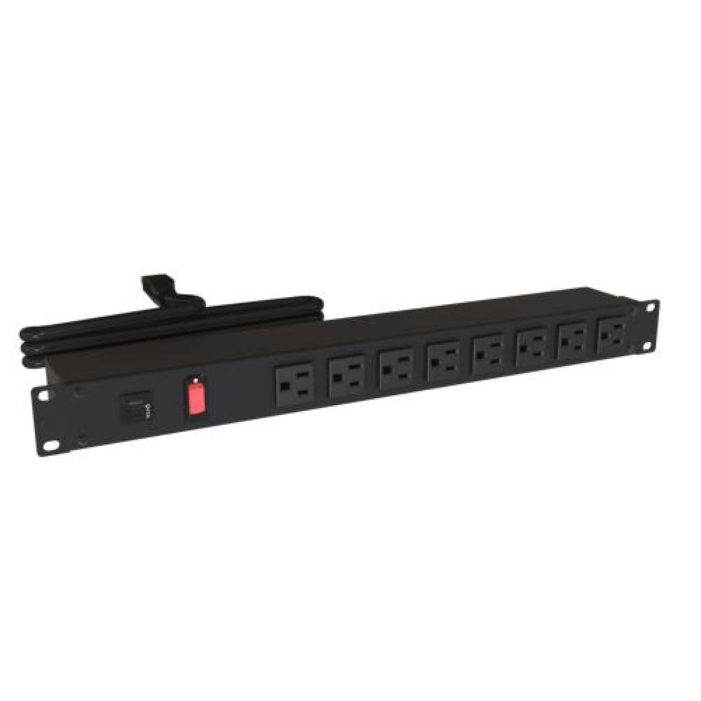 19" RACK MOUNT, 8 REC ON FRONT