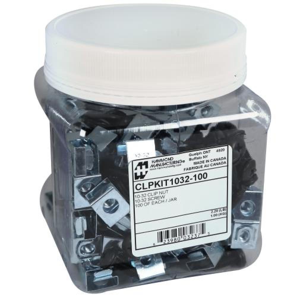 100PK 10-32 CLIPNUTS & SCREWS