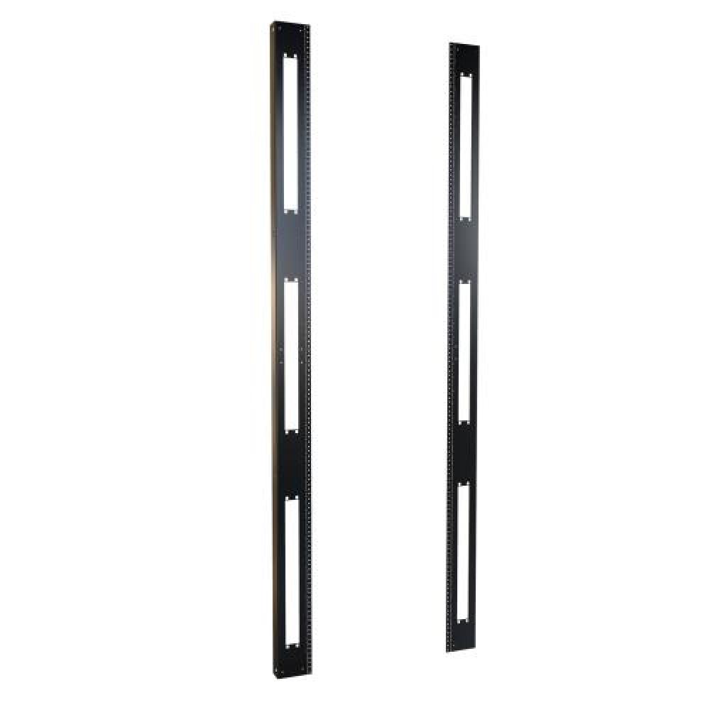 45U TAPPED 10-32 RACK RAILS