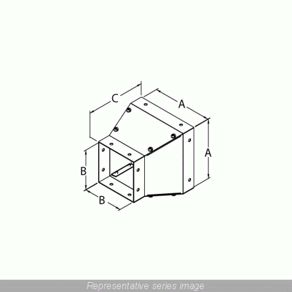 REDUCER 12X12TO 8X8-GALV