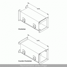 Hammond Manufacturing 1485DZ12 - 12" TRANSOPOSITION CLOCKWISE