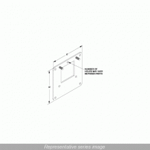 Hammond Manufacturing 1487DRE - EDGE HOLE REDUC 6X6TO4X4