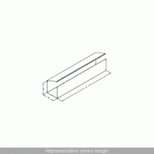 Hammond Manufacturing CWST10120NK - STRAIGHT SECTION 10X10X120