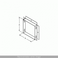 Hammond Manufacturing CWAD2 - PANEL ADAPTER 2.5X2.5