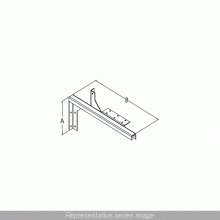 Hammond Manufacturing CWHW8 - HANGER WALL TYPE 8X8