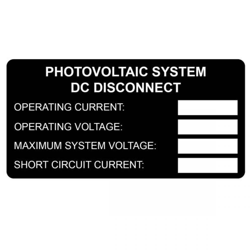 DC DISCONNECT 4" X 2" 5/PK