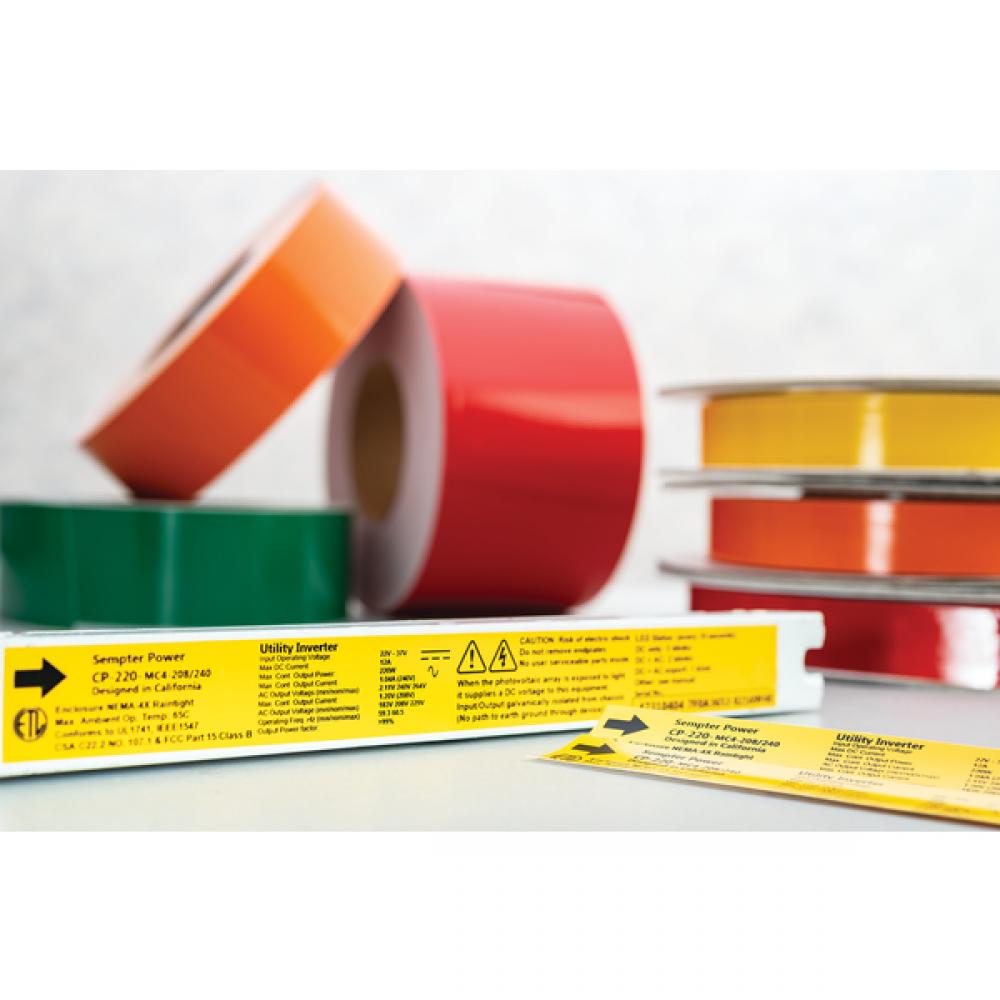 4" ORG vinyl continuous roll 250'/roll