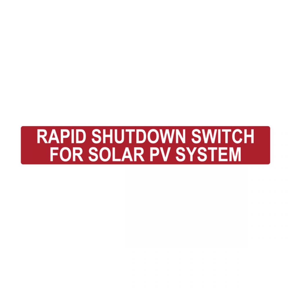 RAPID SHUTDWN SWITC 2017 10/PK