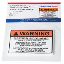 HellermannTyton 596-00894 - Warning Ele Shk WDC 2017 10/PK