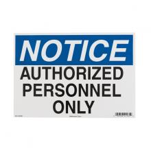 HellermannTyton 597-00080 - NOTICE: AUTH PERSON ONLY 25/EA