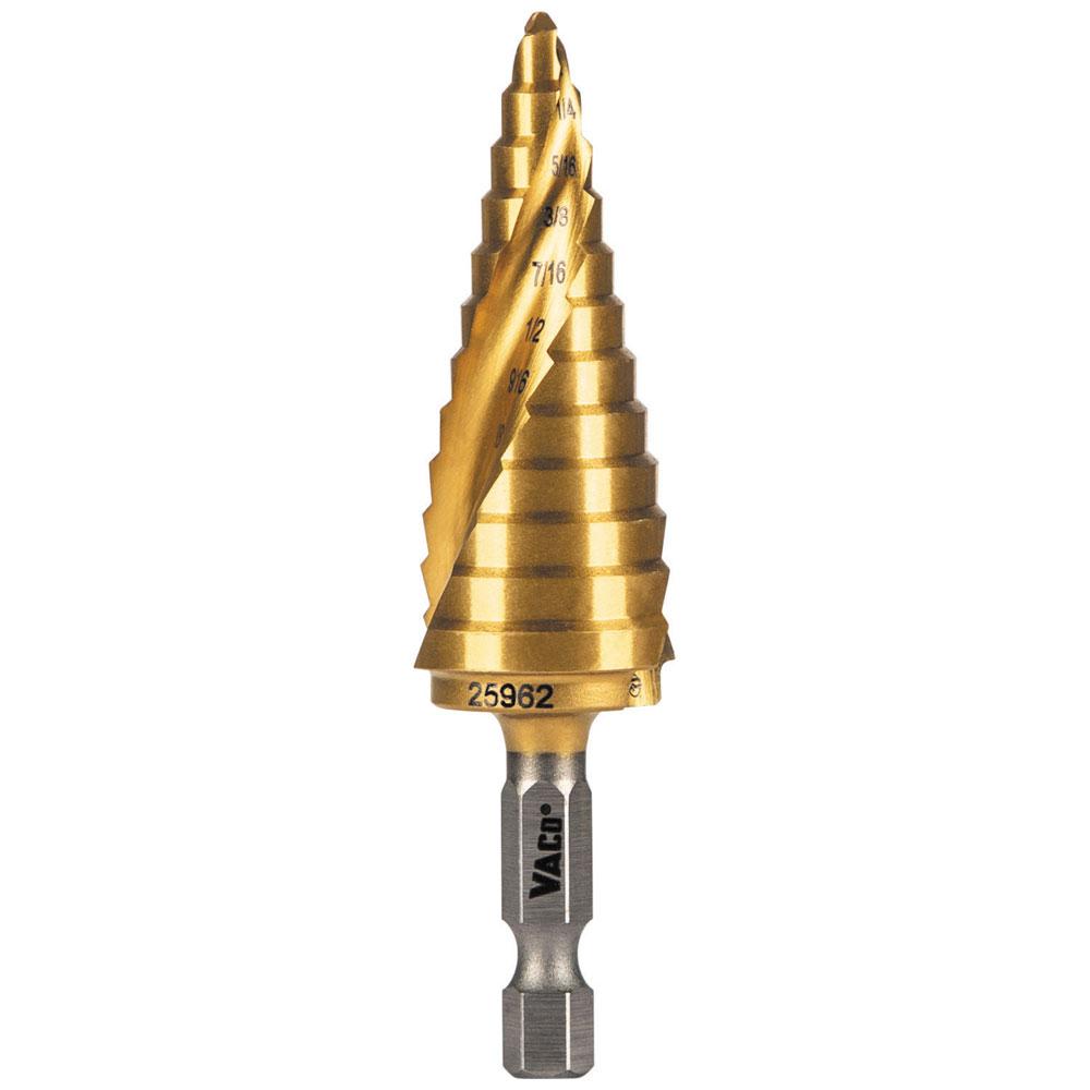 3/16" to 7/8" Step Drill Bit, VACO