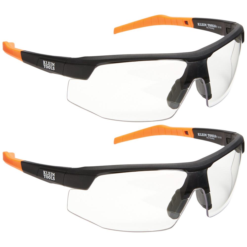 Strd Safety Glasses, Clear, 2-pk