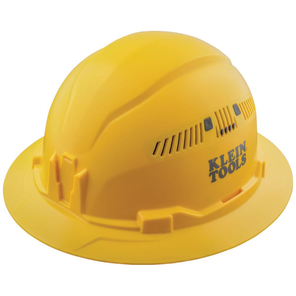 Hard Hat, Vented Brim, Yellow