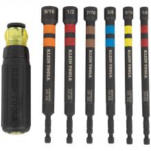 Klein Tools 32950 - 6 Pc Nut Driver Set, Ratchet Handle