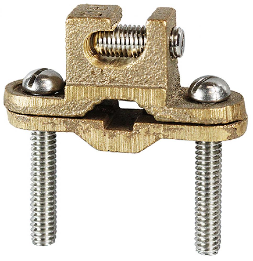 3/8 to 1" Bare Ground Clamps Bronze with Lay