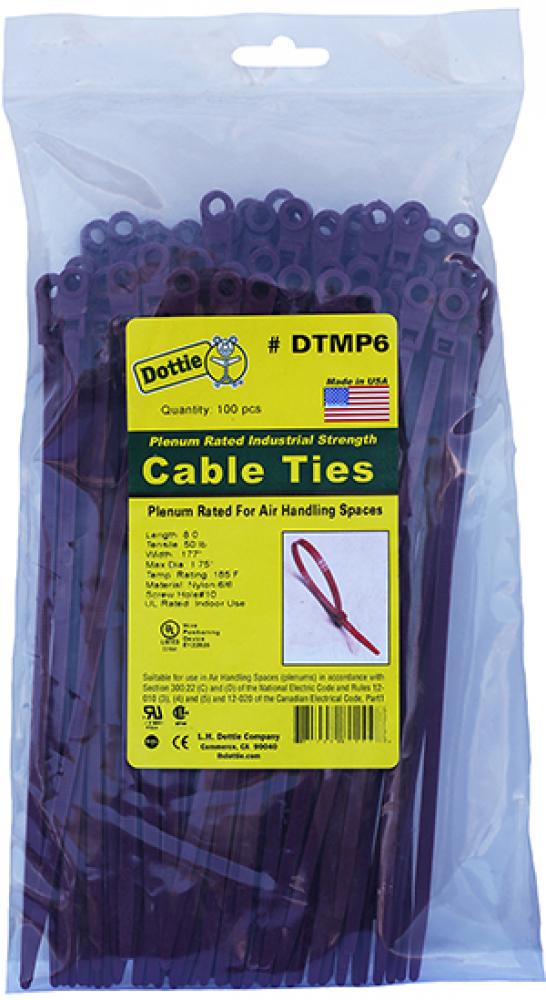 8" Air Handling Cable Ties with Mounting Hol