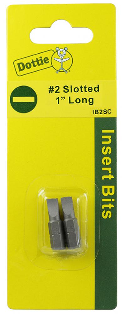 Carded 2 pc. #2 X 1" - #8 - #10 Slotted Inse