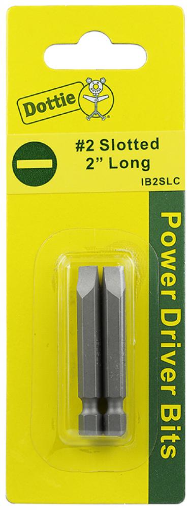 Carded 2 pc. #2 X 2" - #8 - #10 Slotted Powe