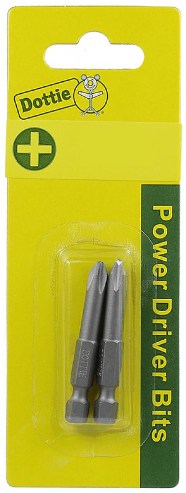 Carded 2 pc. #3 X 4" Phillips Power Bit