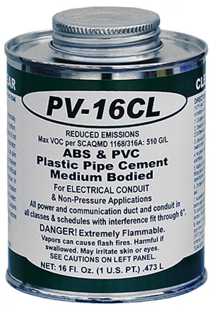 Pint ABS and PVC Cement Clear Pint ( Low VOC )