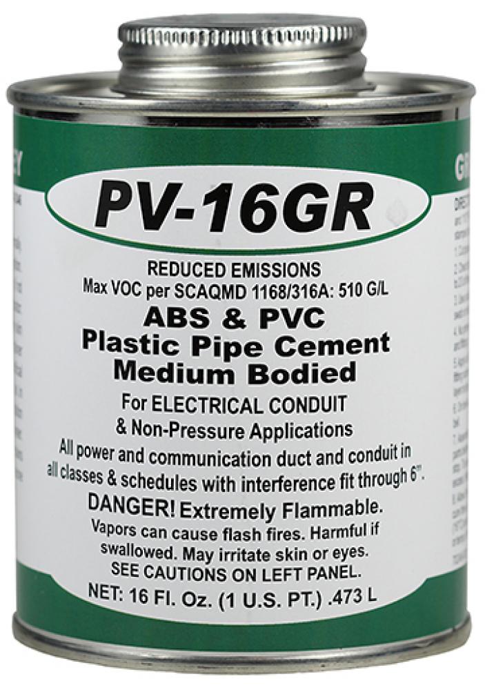 Pint ABS and PVC Cement Gray Pint ( Low VOC )