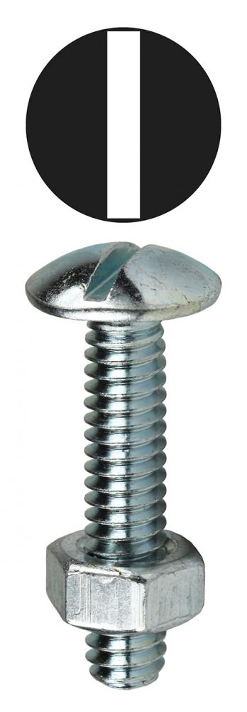 3/16" Machine Screw Kit Stove Bolt with Nuts