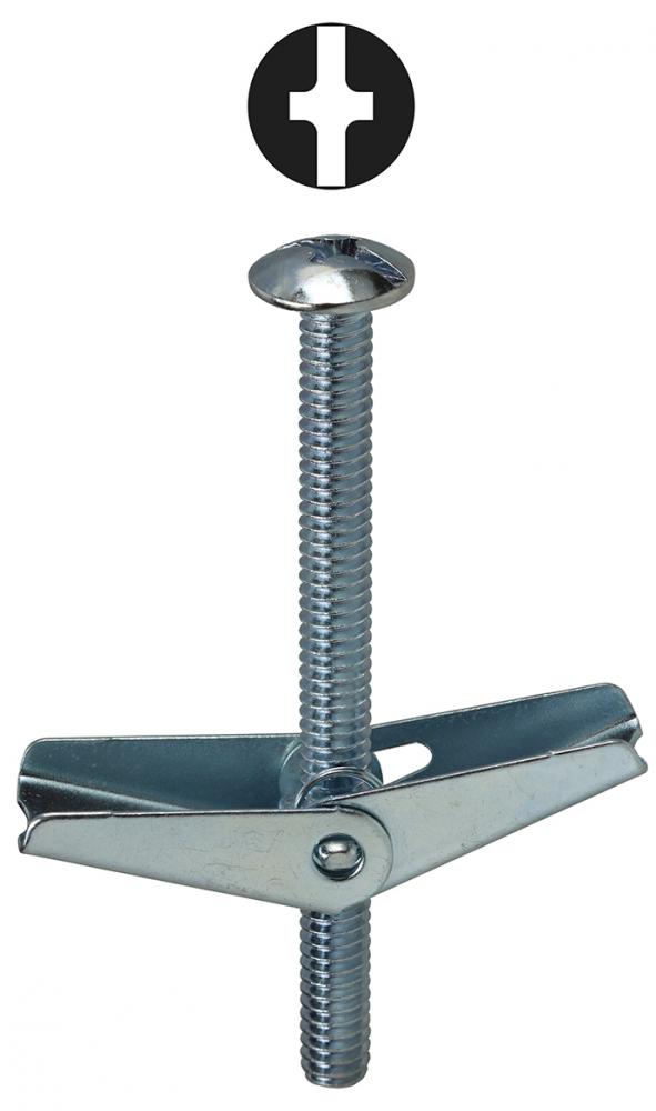 3/8"x3" Phil/Slt MushroomHd Toggle Bolt